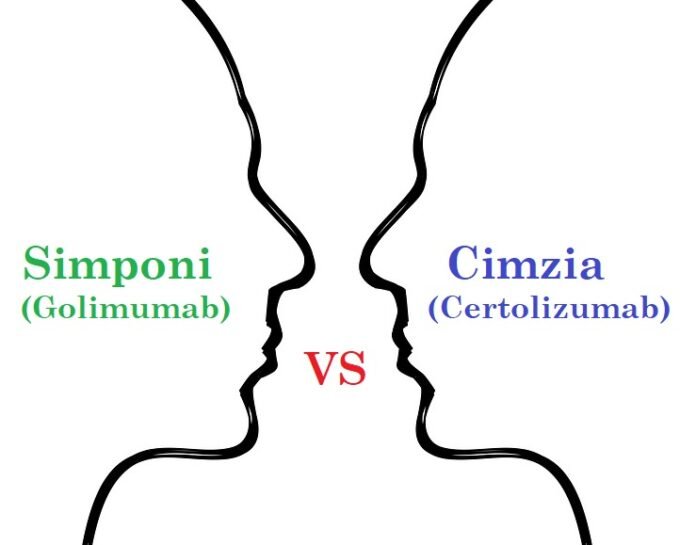 simponi vs cimzia golimumab vs certolizumab uses differences